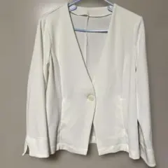 y*o様 未使用品☆スクロール　ジャケット　ホワイトのサムネイル