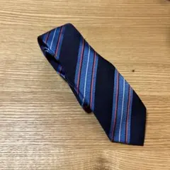 M.A.J.I. ネクタイ ネイビー ストライプ