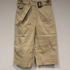 C.A.A.C. ベルト付 クロップドパンツ ベージュ S 61 きれいめ
