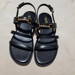 MICHAEL KORS サンダル ブラック ゴールド金具のサムネイル
