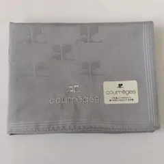 courrèges ハンカチ グレー ロゴ柄のサムネイル