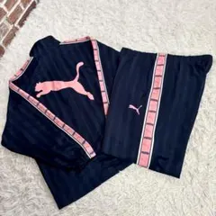 ✨美品✨PUMA プーマ ジャージ Y2K 廃盤 ピンク ネイビー ストライプ