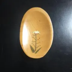 木製 花模様 小皿 小物トレー小物入れ