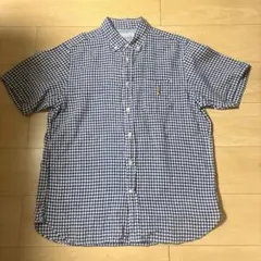 NOLLEY’S Light クマ刺繍BD半袖リネンシャツ サイズLのサムネイル