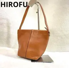 ヒロフ 本革ハンドバッグ　キャメル　未使用保管品 HIROFU ヒロフ バッグ ハンドバッグ レザー キャメル - 中古
