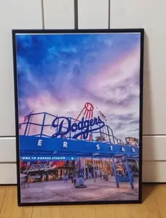 ドジャースタジアム大谷翔平 MLB！A3サイズポスターフレーム付き⑫