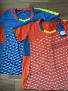 スポーツTシャツ 2枚セット (青・オレンジ)