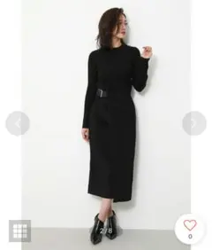 新品未使用タグ付きリエンダWarp Slit Pencil J/W SK