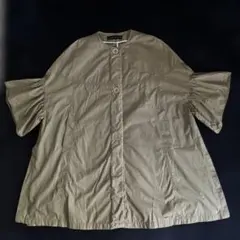 ZARA WOMAN カーキ ノーカラージャケット