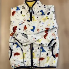 新品未使用　130 恐竜柄フリースジャケット