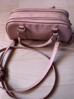 ZARA ミニボウリングバッグ　ピンク