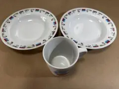 【美品】スヌーピー（PEANUTS）パスタ皿 2枚 & マグカップ セット
