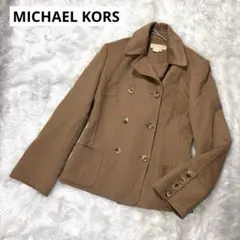 美品✨マイケルコース ショートジャケット コート アンゴラ混 ブラウン