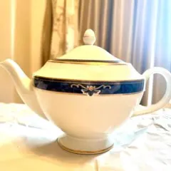 希少】ノリタケ ティーポット 緑 金彩 上品 洋食器 フィッツジェラルド