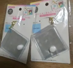 ミニアルバムキーホルダー2個セット 透明