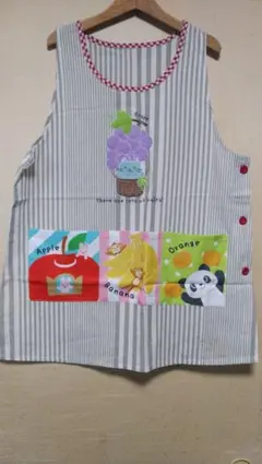 フルーツモチーフ エプロン フリーサイズ