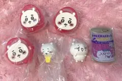 ちいかわ ライトブレス マスコット フィギュア ハチワレ 缶バッジ セット