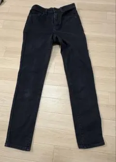 GU デニム　スキニーパンツ　黒　Sサイズ