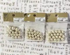 貴和製作所 コットンパール キスカ 8/12ミリ玉 両穴