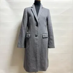ユニクロ カシミヤ混ウールロングコート グレー Sサイズ レディース