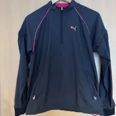 Puma golfハーフジップウィンドブレーカー 黒