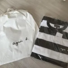 も*ん様 agnès b. ストライプロングTシャツ Lサイズ