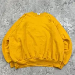 v*k様 ヘインズ　無地　ソリッド　ブランク　トップス　スウェット　古着　イエロ