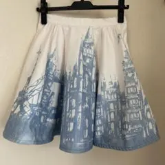 Chesty 都市風景プリント フレアスカート ひざ丈のサムネイル