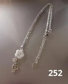 音符 お花ボタン ネックレス フェアリーグランジ 森ガール Y2K ゆるかわ