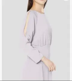 フレイアイディー✨オープンショルダージョーゼットドレス　ロングワンピース　肩空き