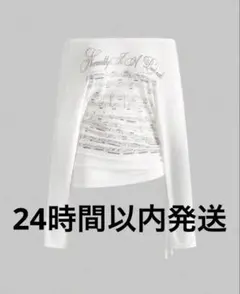 オフショルダー長袖Tシャツのサムネイル