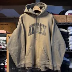 90s vintage AVIREX スウェパカ 刺繍 ロゴドン アーチロゴ