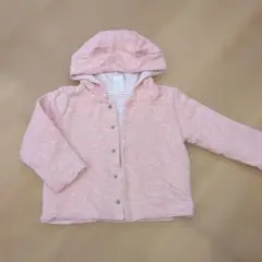 ベビーギャップ　フード付きピンクトレーナー
