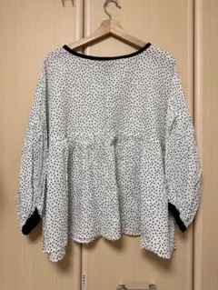 バイカラーブラウス