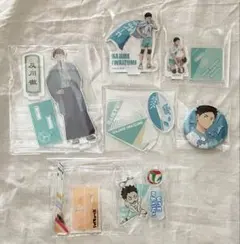 ハイキュー 青城 及川 岩泉 アクスタ アクフィ 缶バ　セット