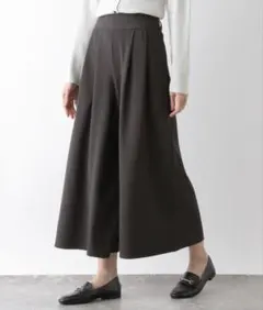 リラックススマートフレアワイドパンツ　グローバルワーク