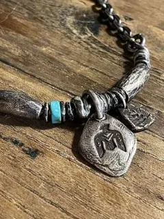 【SALE】イーグルチャーム ネックレス/ナバホ族 ヴィンテージ風 銀鷹