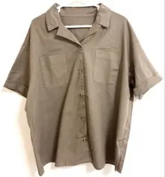 未使用 オープンカラーシャツ 半袖シャツ オーバーサイズ ビッグシルエット