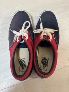 Vans era エラ キャンバス ネイビー/レッド ローカットスニーカー