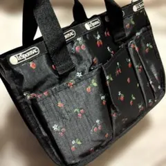 《未使用》レスポートサック　イチゴ柄巾着トートボックス　ムック本