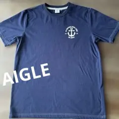 美品✨AIGLE Tシャツ ネイビー メンズ　レディース　アンカーロゴのサムネイル