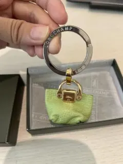 未使用品】LONGCHAMP キーリング ヴェジェタル - レザーチャーム