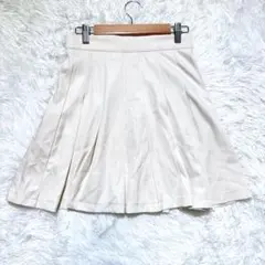 【デイジー】プリーツミニスカート S 韓国系 カジュアル フレア ふんわり