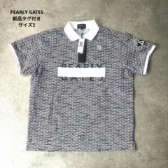 新品タグ付✨パーリーゲイツ 鹿の子 アンチロゴ ポロシャツ ゴルフ