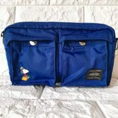 【極美品】JOE PORTER スヌーピー ショルダーバッグ ネイビー 青