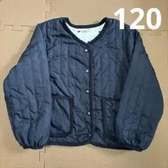 プティマイン　ネイビー キルティング　アウター　ジャンパー　120 中綿