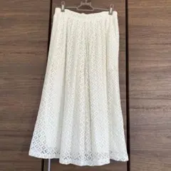 earth music & ecology 白レース　キュロット