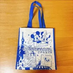 【海外限定】パリディズニー ショッピングバッグ エコバッグ マチ広 キャラクターのサムネイル