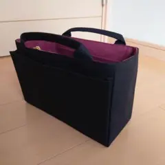 R7.121 SALE 帆布のファスナー付き仕切りのバッグインバッグ