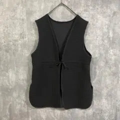 mystic ミスティック　前後2wayキルティングジレ　ブラック　フリーサイズ